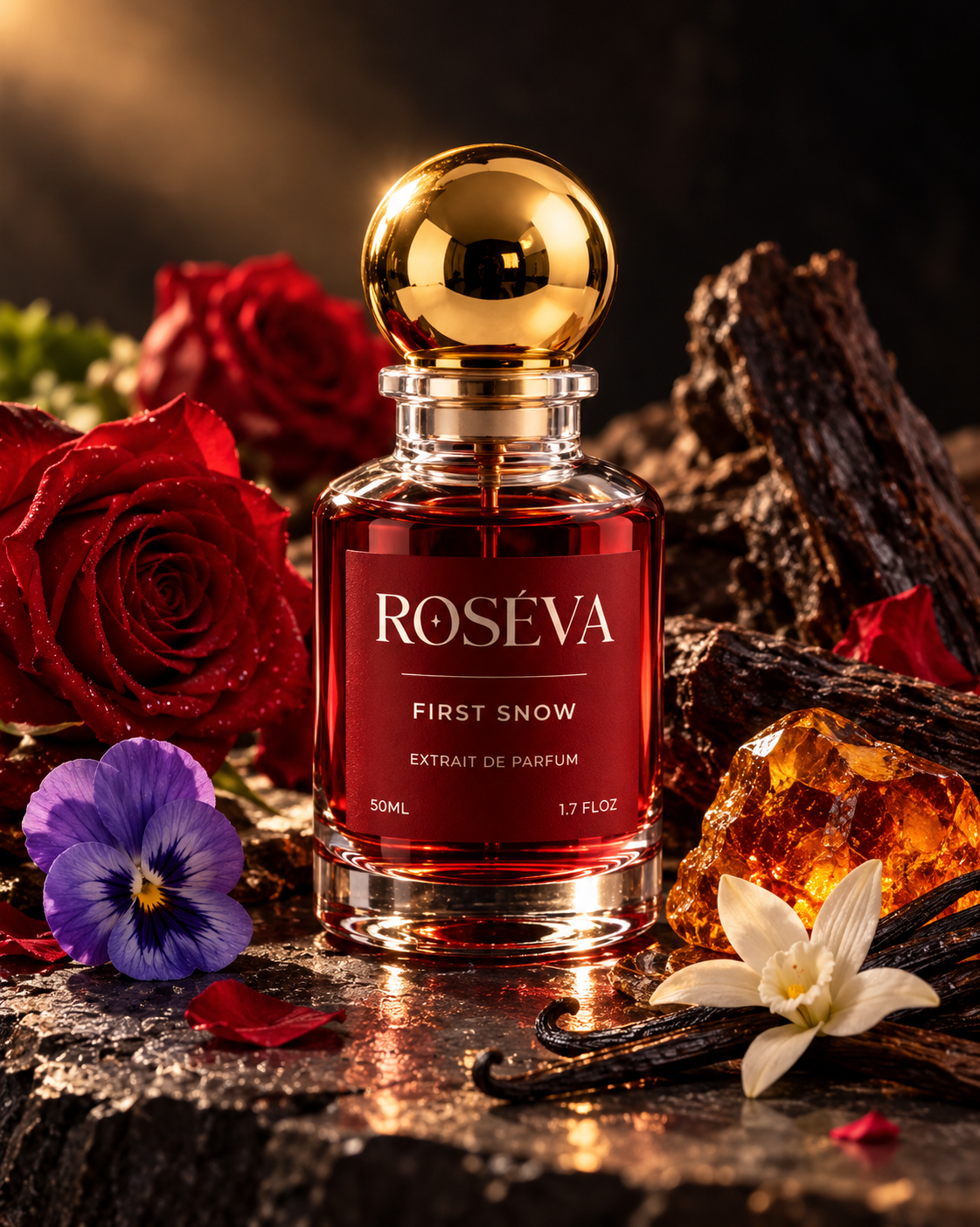 Roséva First Snow mit Rose, Veilchen, Vanille, Amber und Oud